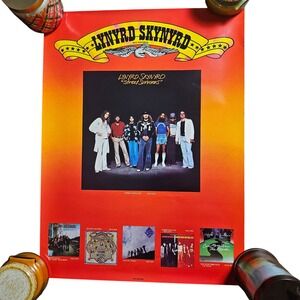 Lynyrd Skynyrd Street Survivors Vintage 1977 Album Promo Poster 18x24 MCA Rock